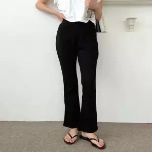 셀럽하우스 바지 밴딩 트레이닝팬츠 여자 부츠컷 슬랙스 면 편한