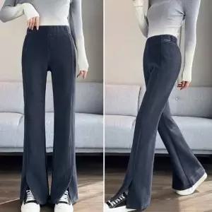 셀럽하우스 여자 바지 밴딩팬츠 나팔바지 부츠컷 슬릿 골덴 겨울