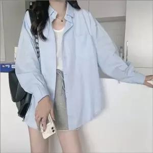 셀럽하우스 여성 루즈핏 넉넉한핏 긴팔 셔츠 간절기 봄 여름 남방 3색