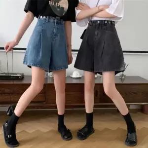셀럽하우스 여성 와이드 레그 워싱 포인트 반바지 BM095 팬츠 반바지 스키니진 핫팬츠 워싱 여성 겨울 스키