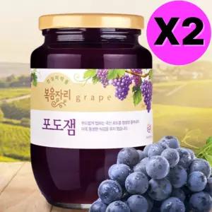 복음자리 포도잼 대용량 과일잼 620g X 2 간식 브런치 BNS