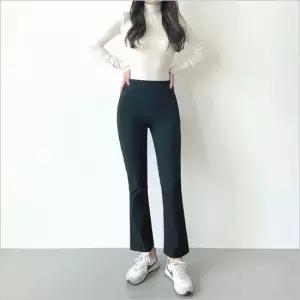 셀럽하우스 기모바지 슬랙스 부츠컷 밴딩 나팔바지 여자 겨울
