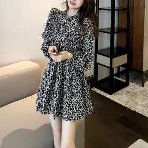 플라워 프릴 원피스 꽃무늬 밴딩 롱치마 봄 데이트룩 여성원피스 슬림원피스