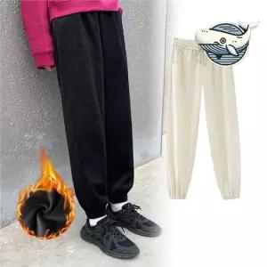 겨울 바람막이 기모 조거팬츠 부드러운 골덴 벨벳바지 골덴바지 융기모바지 밍크바지
