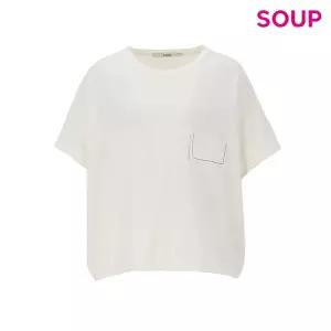 숲 배색 스티치 포켓 반팔 티셔츠 OZ7STT5 507309