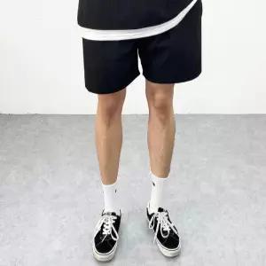 [엠클로]남자 바람막이 나일론 베이스 기본 밴딩 트레이닝 숏 반바지 3컬러