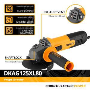 데코 앵글그라인더 800W 휴대용 절단기 11000rpm 전동공구 115mm 연마기 가정용 목공용