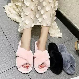 [오노마] ONM 털 실내 여성 슬리퍼 겨울 거실 X슬리퍼 밍크 41329862)