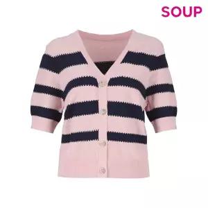 숲 브이넥 스트라이프 가디건 카디건 OA5GDT1 507259