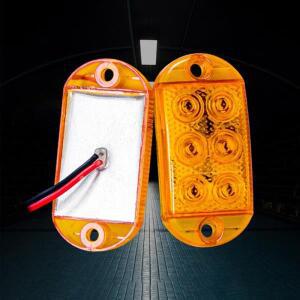 2pcss 고휘도 방수 스트로브 조명 LED 플래시 경고등 12-80V RV 트레일러 자동차 트럭 신호 램프 표시 등