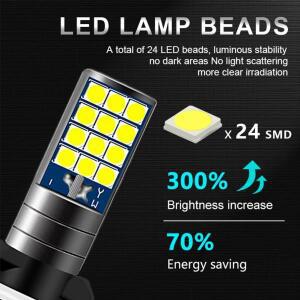 모음 H1 H3 H27 881 안개 조명 전구 3030 24SMD 900LM 옐로우 핑크 그린 블루 자동차 운전 램프 Led 라이트