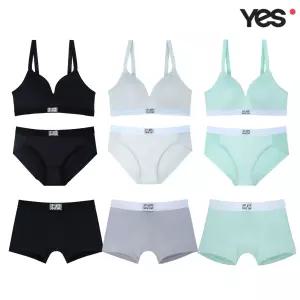 예스 YES 소프트 노와이어 커플속옷SET YSWBA241YSWPA241YSMDA241 YSWBA241YSWPA241YSMDA241-EGR 100556