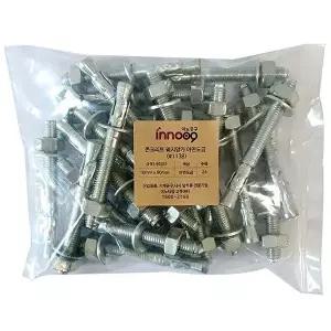 [이노타임]이노공구 콘크리트 웨지앙카 아연도금 10mm x 90mm 24p 1138
