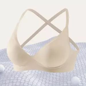 고품질 노와이어 서포트브라 볼륨업 브래지어 윗가슴 왕뽕 스포츠브라 (WD1C5C4)