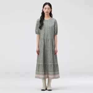 [백화점 정품] 써스데이아일랜드 플라워 보더 스트랩 원피스 T264MOP242W