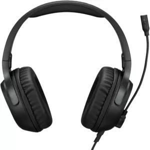 레노버 H110 유선 게이밍 헤드셋 3.5mm 연결 전방향 마이크 통기성 이어컵 내장 볼륨 휠 블랙