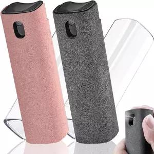 2 In 1 화면 클리너 스프레이 휴대용 태블릿 휴대 터치 스크린 클리너 마이크로 화이버 천 세트 유리 청소