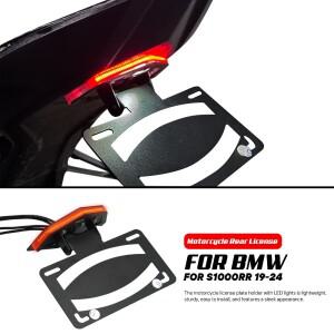 BMW S1000RR 2019 2020 2021 2022 2023 2024 오토바이 후면 번호판 홀더 LED 테일라이트 통합 프레임 브래