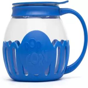 선물 상자에 담긴 에코볼루션 1.5qt 전자레인지 팝콘 포퍼(BLUE)