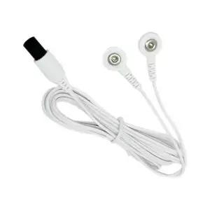 Omron TENS 장치용 2.2mm 스냅 핏이 있는 교체용 전극 리드 와이어 2개