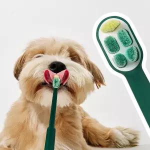 프로젝트21 덴티 클린 브러시 강아지 고양이 칫솔 양치 치석 초극세사모 1개입, 1개 507721
