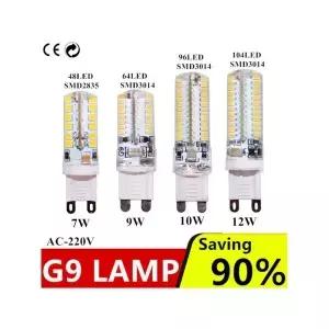 G9 led 전구 9W 15W 20W 25W 110V 220V 램프 SMD2835 옥수수 빛 교체 30W 40W 50W 70W 80W 할로겐 샹들리에