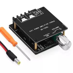 블루투스 및 AUX 입력이 있는 ZK-1002L 200W 오디오 전력 증폭기 보드 가정용 DIY 스피커 시스템용 2.0