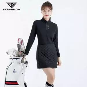 반집업 원피스 뽀얌 데일리 퀄팅 패딩-WD64979