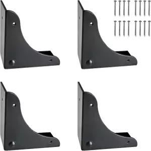 4PCS 금속 코너 프로텍터 박스 장식 가구 캐비닛 테이블 보석 상자 케이스 블랙