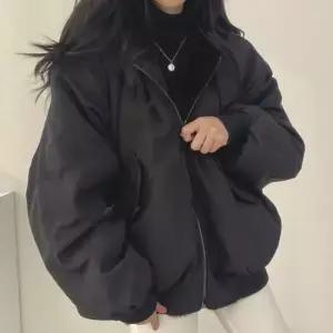 여성야상점퍼 루즈핏 양면 후드 리버서블 패딩 점퍼 겨울 아우터