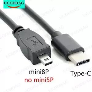 Nikon Coolpix 카메라 UC-E6 UC-E16 UC-E17 카메라-핸드폰 편집 비디오용 소형 8핀 OTG 케이블에 30cm Type
