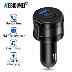 블루투스 FM 송신기 MP3 플레이어 핸즈프리 차량용 키트 3.1A 자동차 DVR 라디오 액세서리에 대 한 듀얼