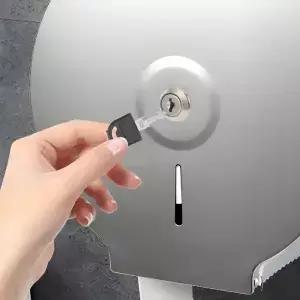 스테인레스 스틸 종이 디스펜서 키 세련된 마감 상업용 화장실 화장지 타월 홀더 도구를 위한 인체공학적