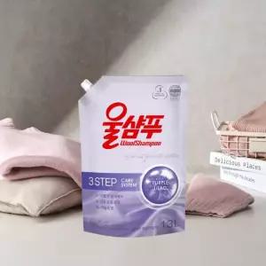 울샴푸 퍼플라일락 중성세제 1.3L파우치
