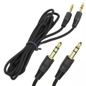 2m 나일론 잭 오디오 케이블 3.5mm Aux 케이블 3m 5 m 남성-남성 골드 플러그 자동차 Aux 코드 아이폰 호환