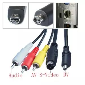 소니 디지털 카메라 VMC-15FS용 AV RCA 케이블 소니 DV 오디오 10핀 S비디오 DVI 코드 DCR 핸디캠 캠코더용