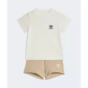 아디다스 ADIDAS KIDS 키즈 쇼츠 티 세트 인펀트 - 카키 KE2357