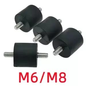 4Pcs M6/M8 고무 발 패드 공기 진동 마운트 액세서리 용 방진 나사 형 버퍼