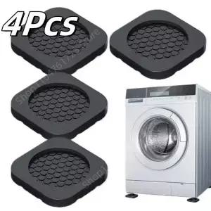 4Pcs 방진 세탁기 피트 패드 가구 범용 음소거 미끄럼 방지 건조기 냉장고