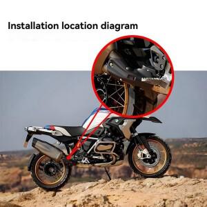 탄소 섬유 배기 머플러 파이프 열 차폐 커버 BMW R1250GS 어드벤처 ADV용 오토바이