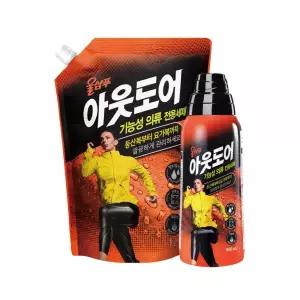 울샴푸 아웃도어 기능성 의류 전용세제 800ml 용기+1L 파우치