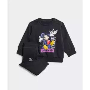 아디다스 ADIDAS KIDS X 디즈니 미키마우스 크루 세트 인펀트 - 블랙 IX6430