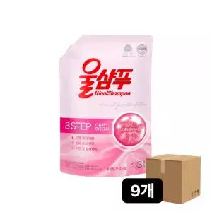 울샴푸 오리지날 중성세제 1.3L파우치X9개 (1BOX)