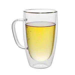 이중 구조 내열 유리 음료잔 컵 테이블웨어 450ml WFLUWEQ