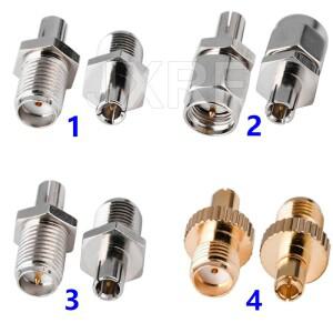 SMA-TS9 RF 동축 어댑터 2 개  SMA 암-TS9 안테나 케이블
