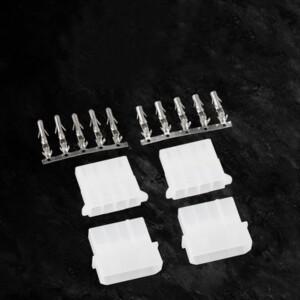 10 세트 ATX / EPS Molex 5.08mm 4 핀 수/암 전원 커넥터 하우징 + 컴퓨터 터미널