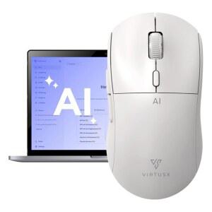 VIRTUSX JETHRO AI 마우스 강의 회의용 음성 오디오 녹음기 타이핑 쓰기 도구 전사 번역 요약이 있는 중앙 집중식 소프트웨어 컴퓨터 노트북용 무선