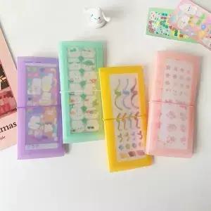 Yofun 30 매 앨범 스크랩북 재료 종이 스티커 컬렉션 보관함 책 카드 홀더 투명 사진