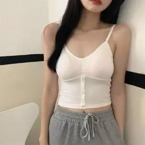 [하프클럽/]여성 민소매 골지 파자마