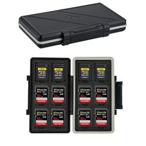 CFEXPRESS 타입 A 카드 SD 홀더 케이스 보관함 방수 충격 방지 메모리 정리함 12 카드 소니 A7RV A7SIII A7IV A7R5 A1 A9M3 FX6 FX30 FR7용 12장 M48